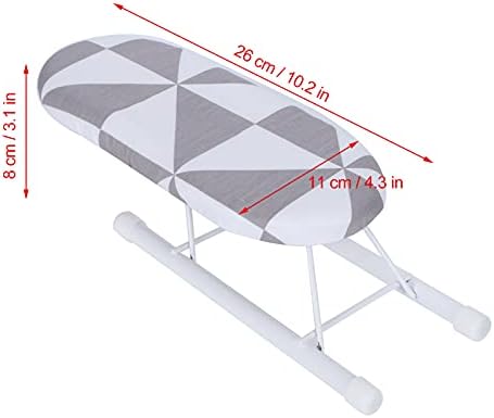 Small Ironing Board with Foldable Design and Checkered Cover