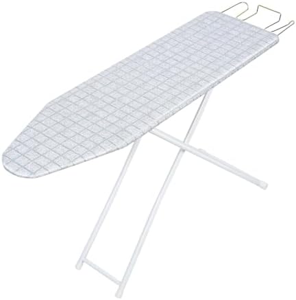 Foldable Ironing Board with Heat-Resistant Cover 42 Inch Blue Plaid
