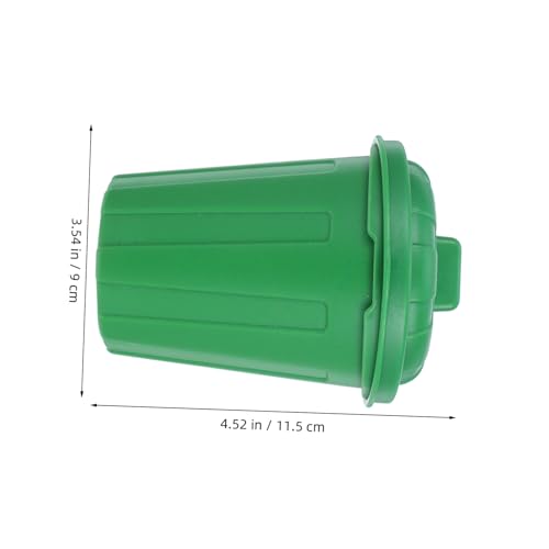 BESPORTBLE 10pc Green Mini Trash Can with Lid Desktop Organizer