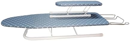 HEVIRGO Foldable Ironing Board with Anti-Slip Feet and Heat-Resistant Cover