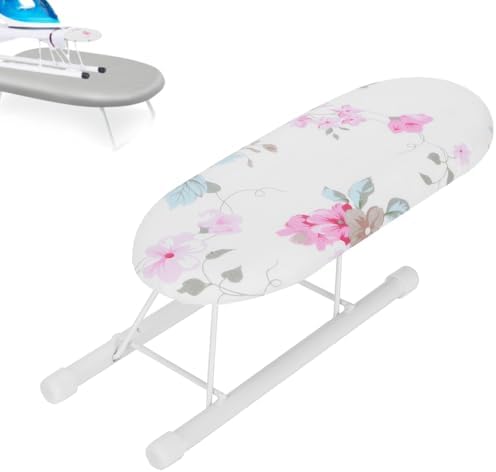 Cocoarm Small Ironing Board with Foldable Design and Flower Pattern 1