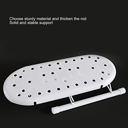 plplaaoo Mini Ironing Board Foldable White Cotton Steel Tabletop Small