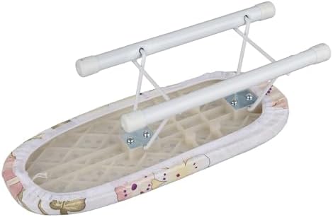 Mini Ironing Board with Foldable Legs and Peony Fabric Cover