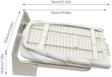 374 x 755 Inch Wall Mounted Ironing Board with Foldable Design