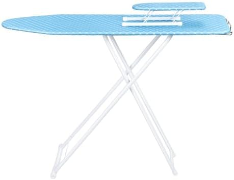 PAPABA Ironing Board with Foldable Iron Rest and Heat-Resistant Cover Blue