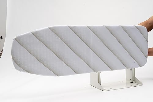 Wall-Mounted Ironing Board with Fold Lock System