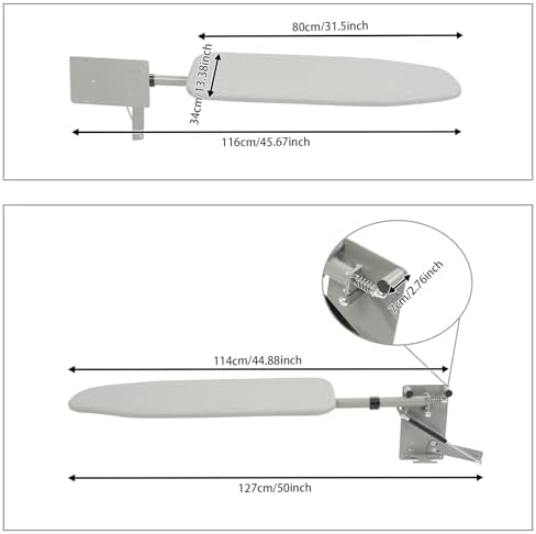 Wall-Mounted Ironing Board Foldable 315x134 Inch