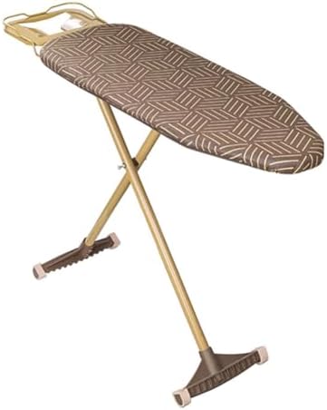 Adjustable Height Ironing Board with Cover and Steam Iron Rest