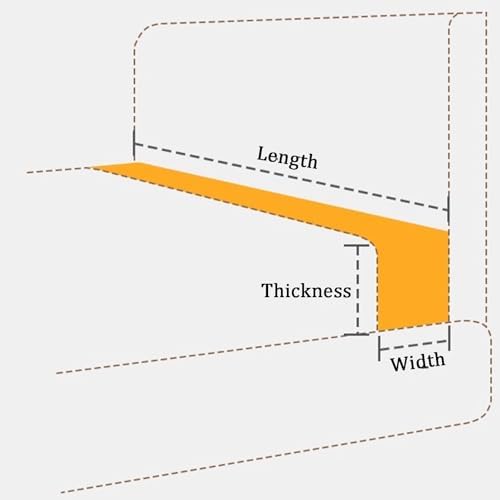 WIGING Custom Bed Gap Filler Removable Cover Mattress Extender Bolster