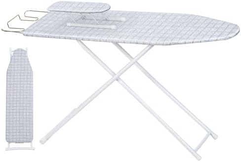 Full Size Foldable Ironing Board with Iron Rest Blue
