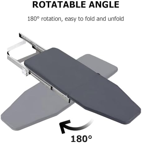 Retractable Ironing Board with 180 Swivel and Foldable Design