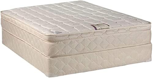 Dream Solutions USA Dreamy Collection Full Mattress Set with Pillowtop and Box Spring