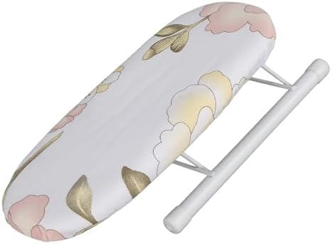 Foldable Space Saving Mini Ironing Board with Cushion Cover
