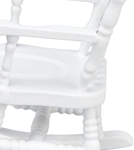 Dollhouse Rocking Chair Mini Wood Chair for Home Decor