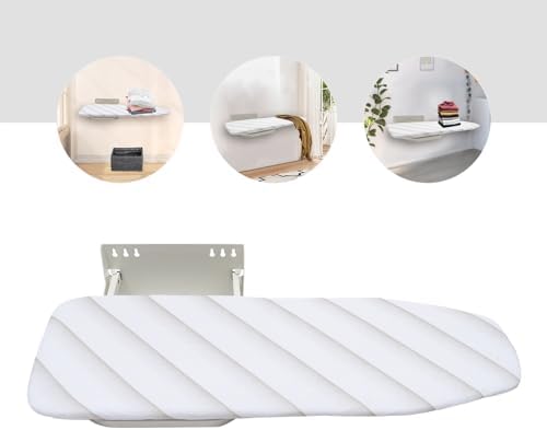 Foldable Wall Mounted Ironing Board with Rack