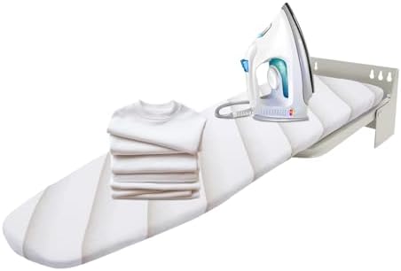 RustyVioum Wall Mounted Ironing Board with Swivel and Retractable Design