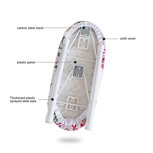 Foldable Ironing Board with Cushioned Legs and Compact Design