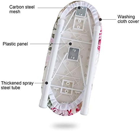 Cocoarm Small Ironing Board with Foldable Design and Flower Pattern 1