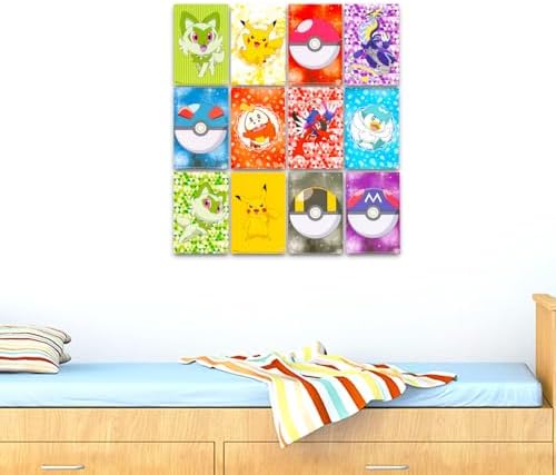 Mini Pokemon Poster Set with 12 Posters and Stickers