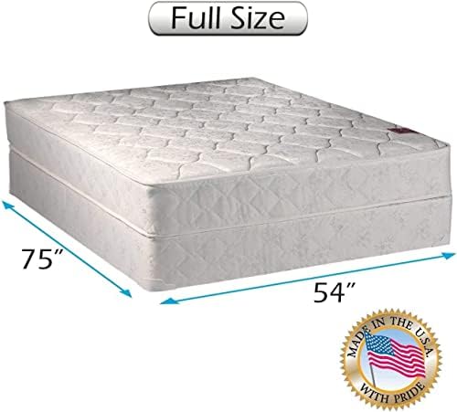 DS Solutions USA Legacy Full Size Mattress Set with Bed Frame