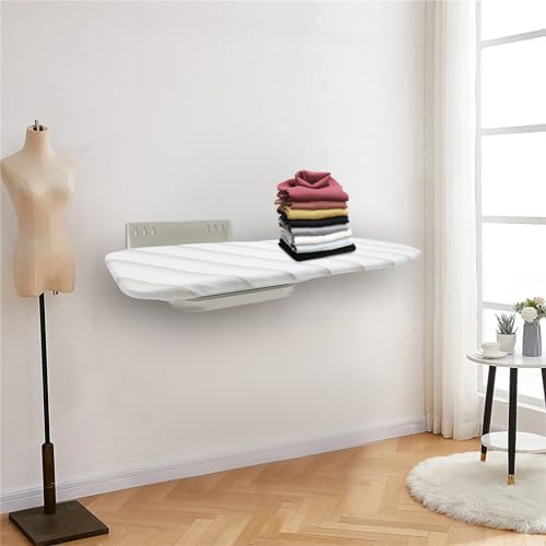 Foldable Wall Mounted Ironing Board with Rack