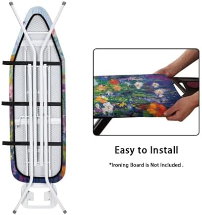 Wild Floral Art Ironing Board Cover Stain Resistant 15x54