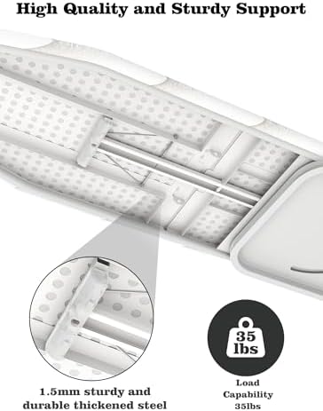 Space Saving Wall Mounted Ironing Board with 180 Swivel and Detachable Cover