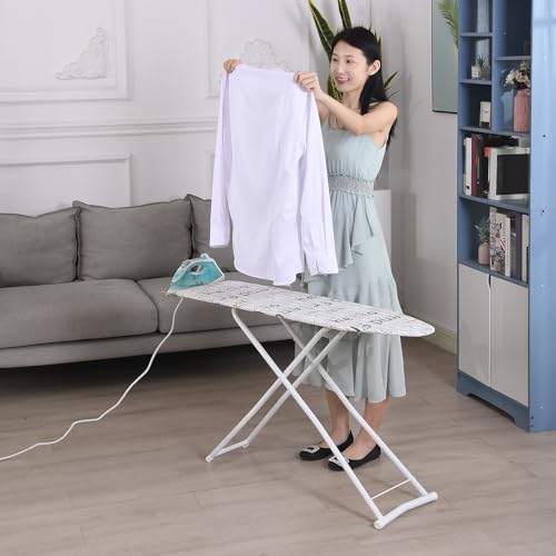 JENPECH Full Size Ironing Board with Height Adjustment and Iron Rest