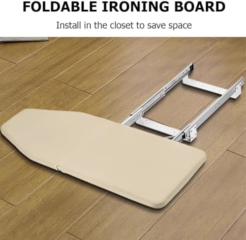 Retractable Ironing Board with 180 Swivel and Foldable Design