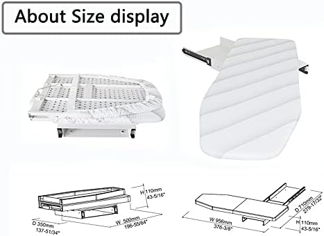 DHBREK Foldable Wall-Mounted Ironing Board for Space Saving
