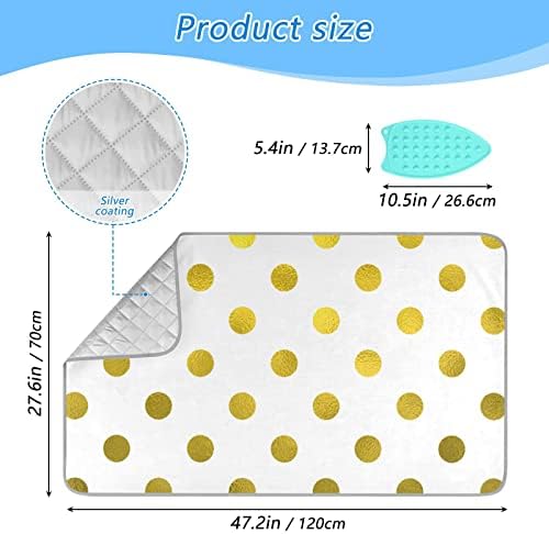 Susiyo Ironing Mat with Gold Polka Dots