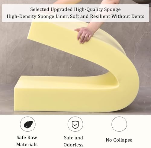 WIGING Custom Bed Gap Filler Removable Cover Mattress Extender Bolster
