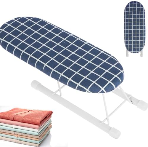Kandishiex Small Portable Ironing Board with Non-Slip Feet