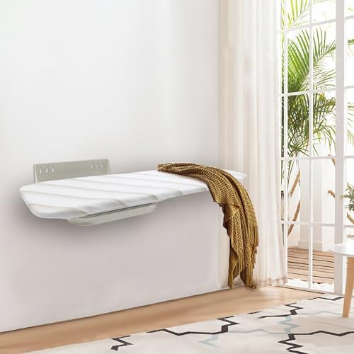 Wall Mounted Ironing Board with Foldable Design and Heat Resistant Cover