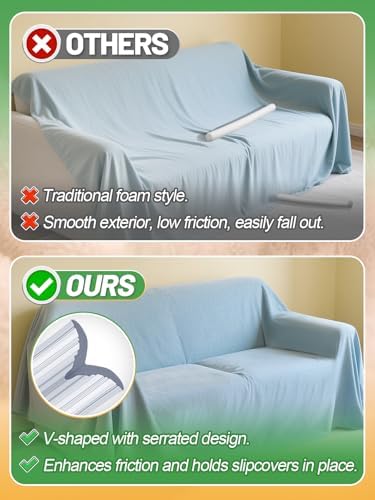 Alphatool 10Pcs Sofa Slipcovers Tuck Grips - 2 Sizes