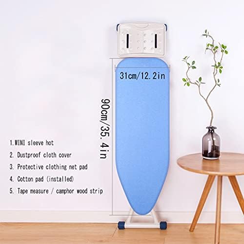 BDPP Ironing Board with 6 Height Options and Flame Retardant Fabric