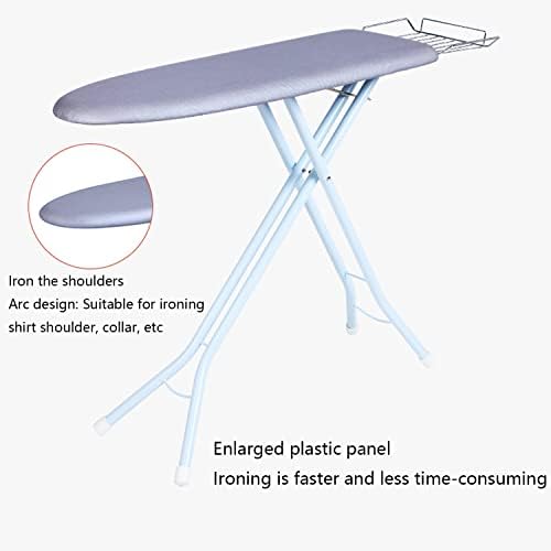 Heat Resistant Ironing Board with Foldable Stand and Steam Rest