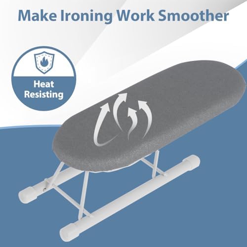Abizarch Compact Tabletop Ironing Board with Non-Slip Feet