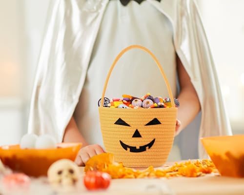 Halloween Trick or Treat Basket with Handle