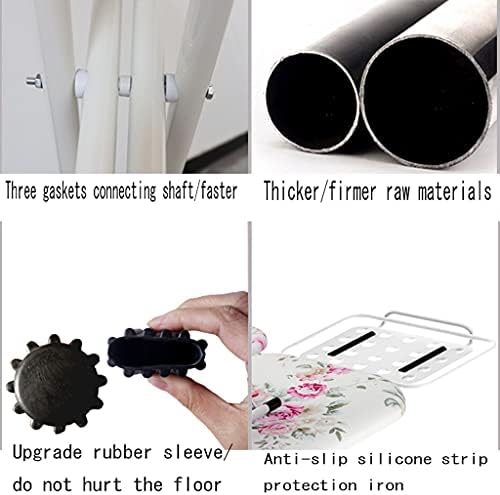 Foldable Ironing Board with Adjustable Height and Heat Resistant Surface