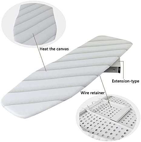 DHBREK Foldable Wall-Mounted Ironing Board for Space Saving