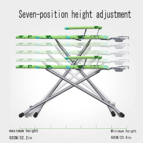 Large Foldable Adjustable Ironing Board with Storage Shelf and Heat Resistant Zone