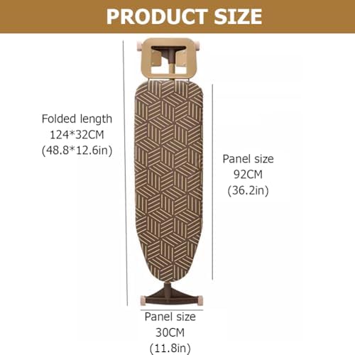 PA-DABAOO Full Size Ironing Board with Cover and Stand