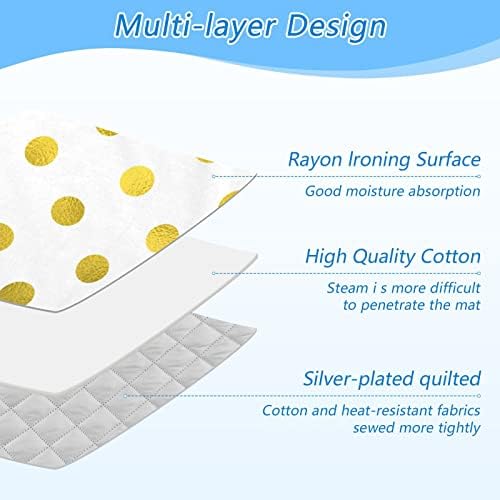 Susiyo Ironing Mat with Gold Polka Dots