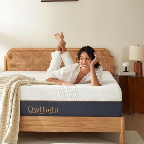 Owllight King 12inch Mattress with Cooling Gel and Bamboo Charcoal