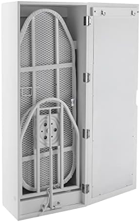 Wall Mounted Ironing Board Cabinet with Mirror and Rotation