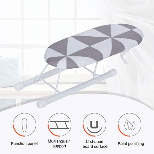 Small Ironing Board with Foldable Design and Checkered Cover