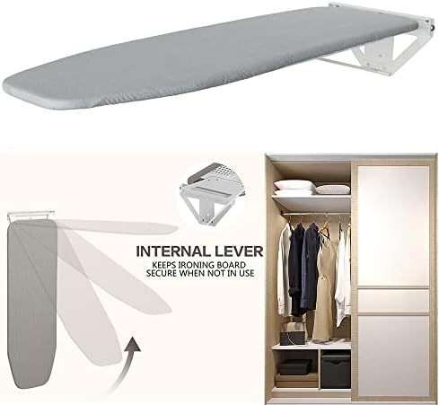 Wall-Mounted Ironing Board with 160 Swivel and Wire Holder