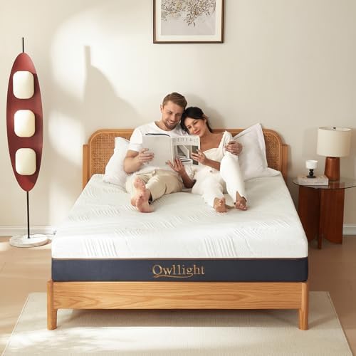 Owllight King 12inch Mattress with Cooling Gel and Bamboo Charcoal