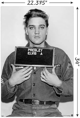 Trends International Elvis Presley Army Enlisting Wall Poster 34x224